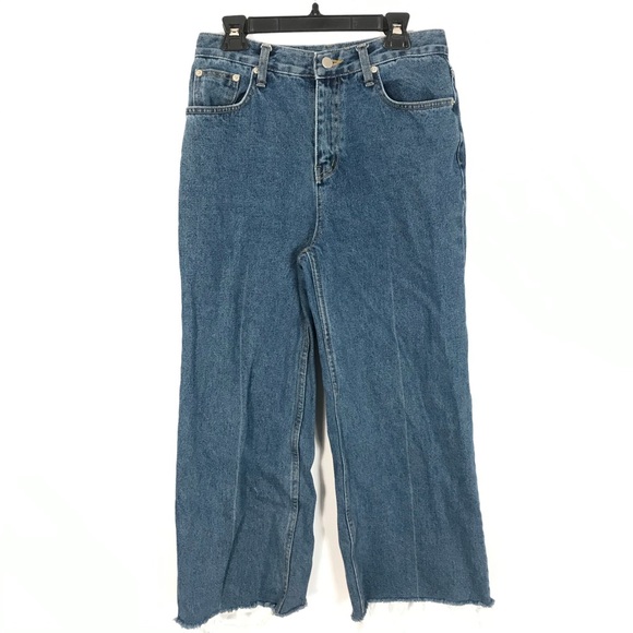 Oak + Fort raw hemmed wide leg jeans - Picture 2 of 10